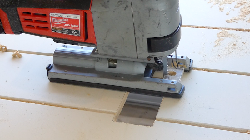 Jig saw cut off for power point