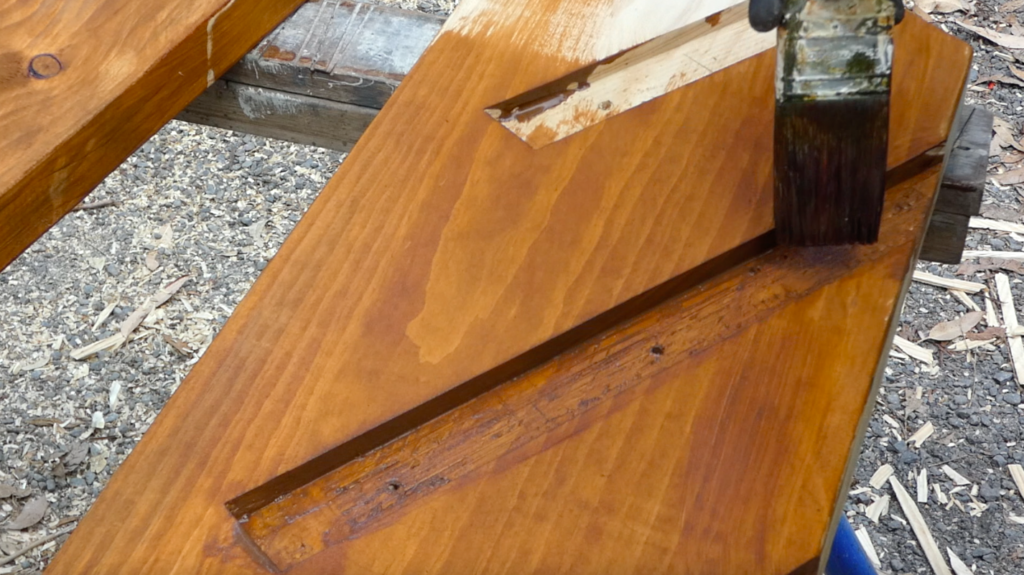 apply oil to timber stairs